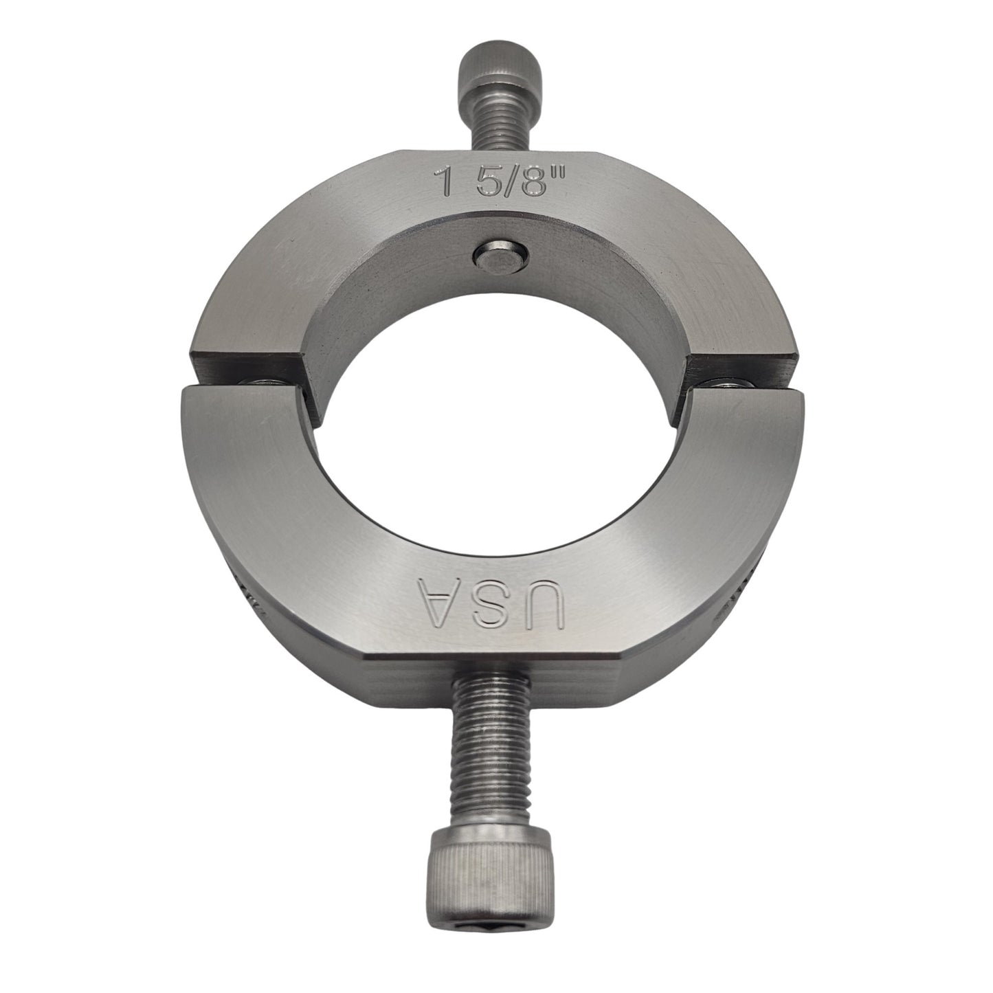 1.625" Diameter – Mountable Clamping Two Piece Shaft Collar - 303 Stainless Steel