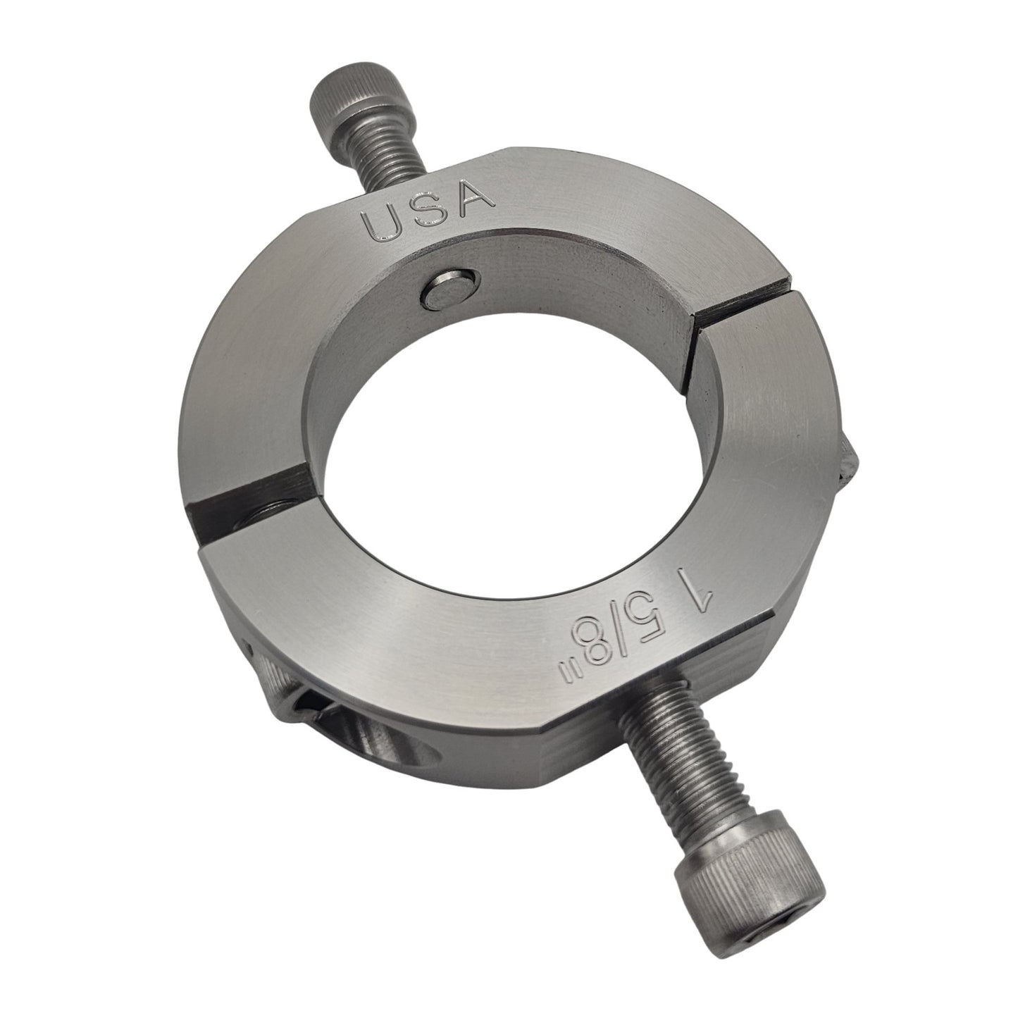 1.625" Diameter – Mountable Clamping Two Piece Shaft Collar - 303 Stainless Steel