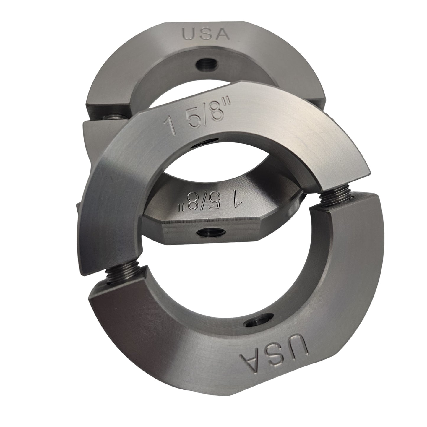 1.625" Diameter – Mountable Clamping Two Piece Shaft Collar - 303 Stainless Steel