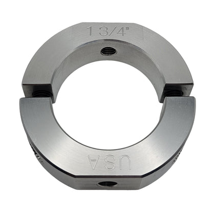 1.75" Diameter – Mountable Clamping Two Piece Shaft Collar – 2024 Aluminum