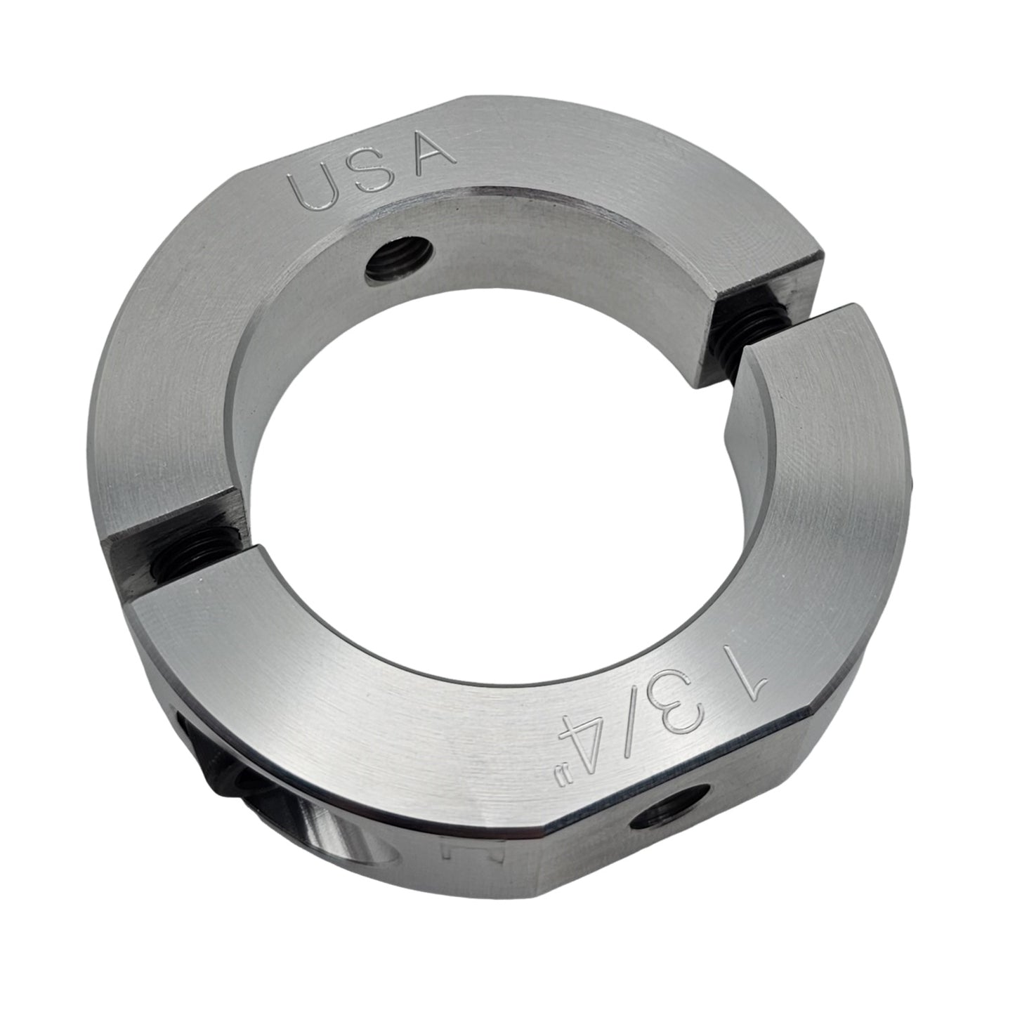 1.75" Diameter – Mountable Clamping Two Piece Shaft Collar – 2024 Aluminum