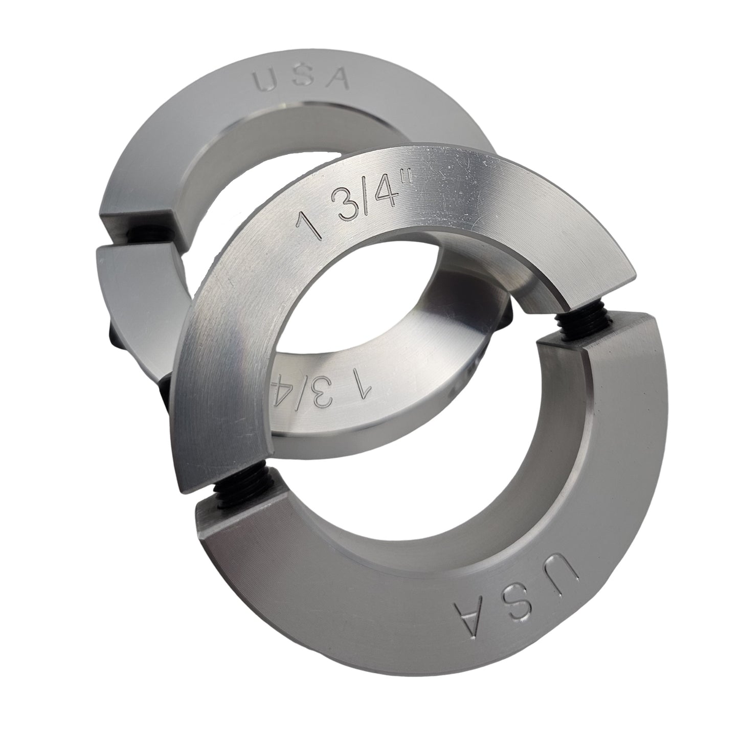 1.75" Diameter - Clamping Two Piece Shaft Collar - 2024 Aluminum