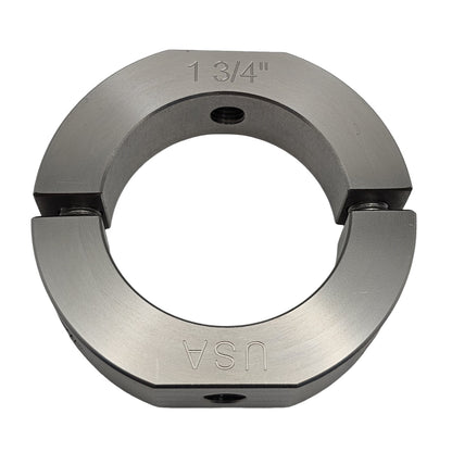 1.75" Diameter – Mountable Clamping Two Piece Shaft Collar - 303 Stainless Steel