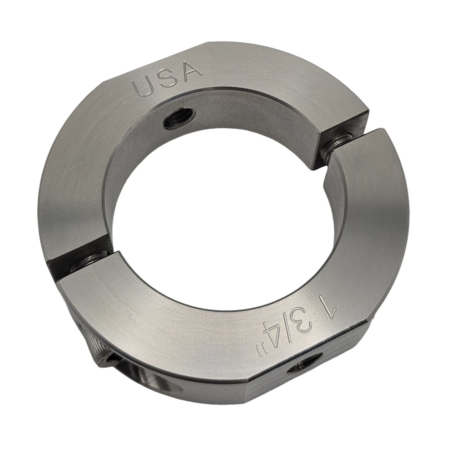 1.75" Diameter – Mountable Clamping Two Piece Shaft Collar - 303 Stainless Steel