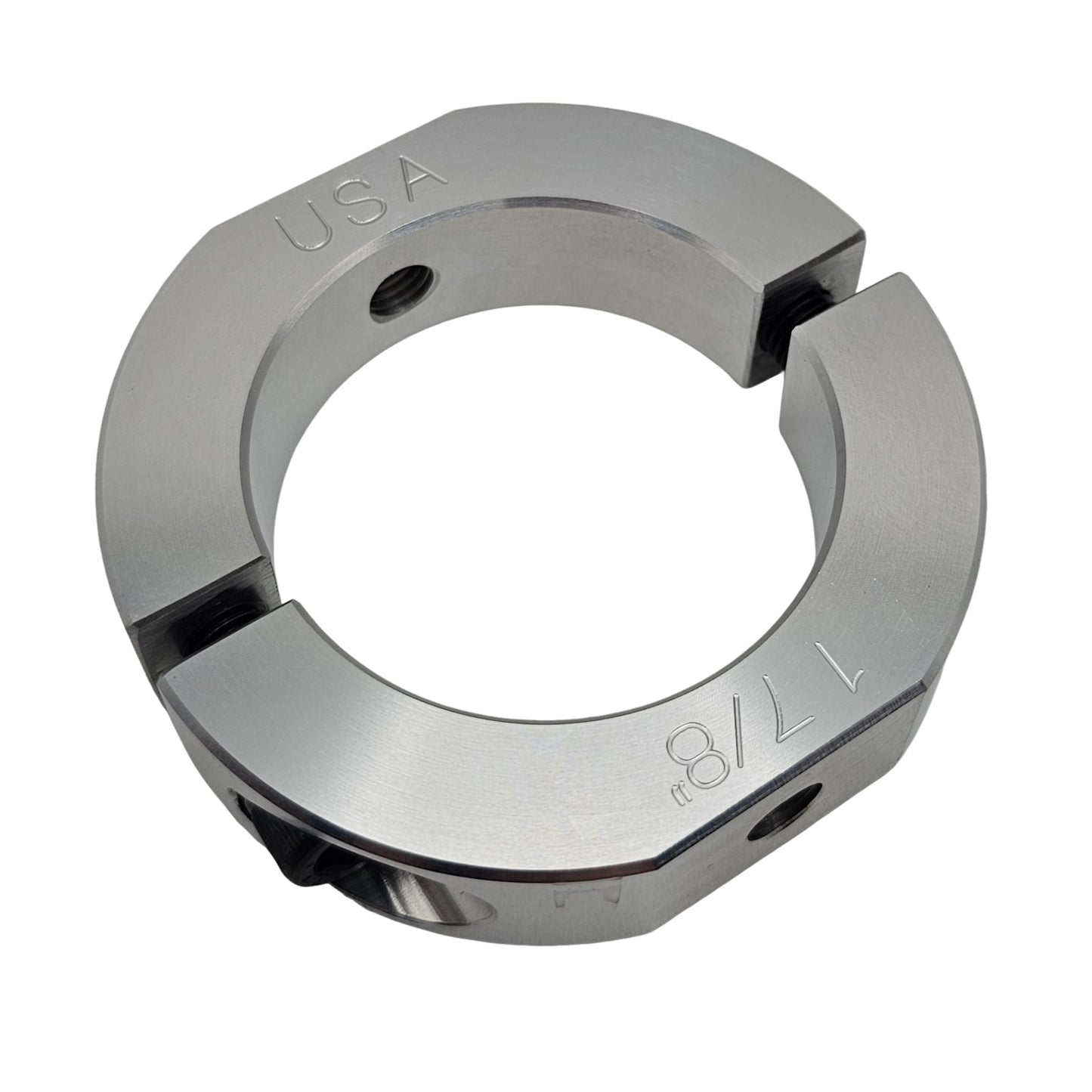 1.875" Diameter – Mountable Clamping Two Piece Shaft Collar – 2024 Aluminum