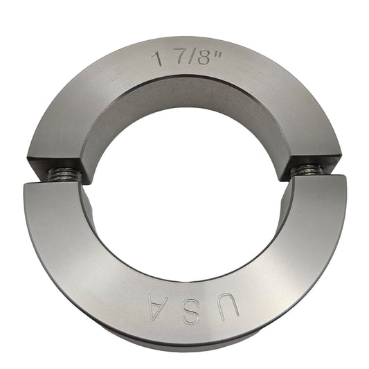 1.875" Diameter - Clamping Two Piece Shaft Collar - 303 Stainless Steel
