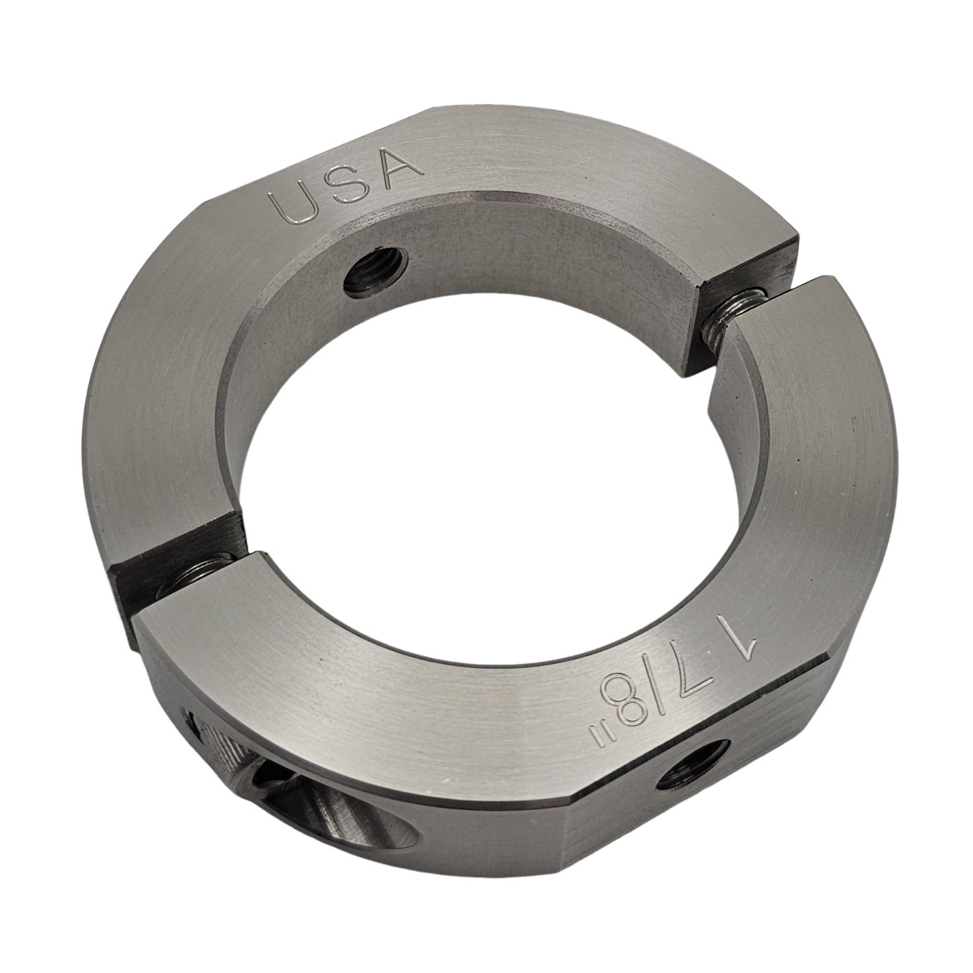 1.875" Diameter – Mountable Clamping Two Piece Shaft Collar - 303 Stainless Steel