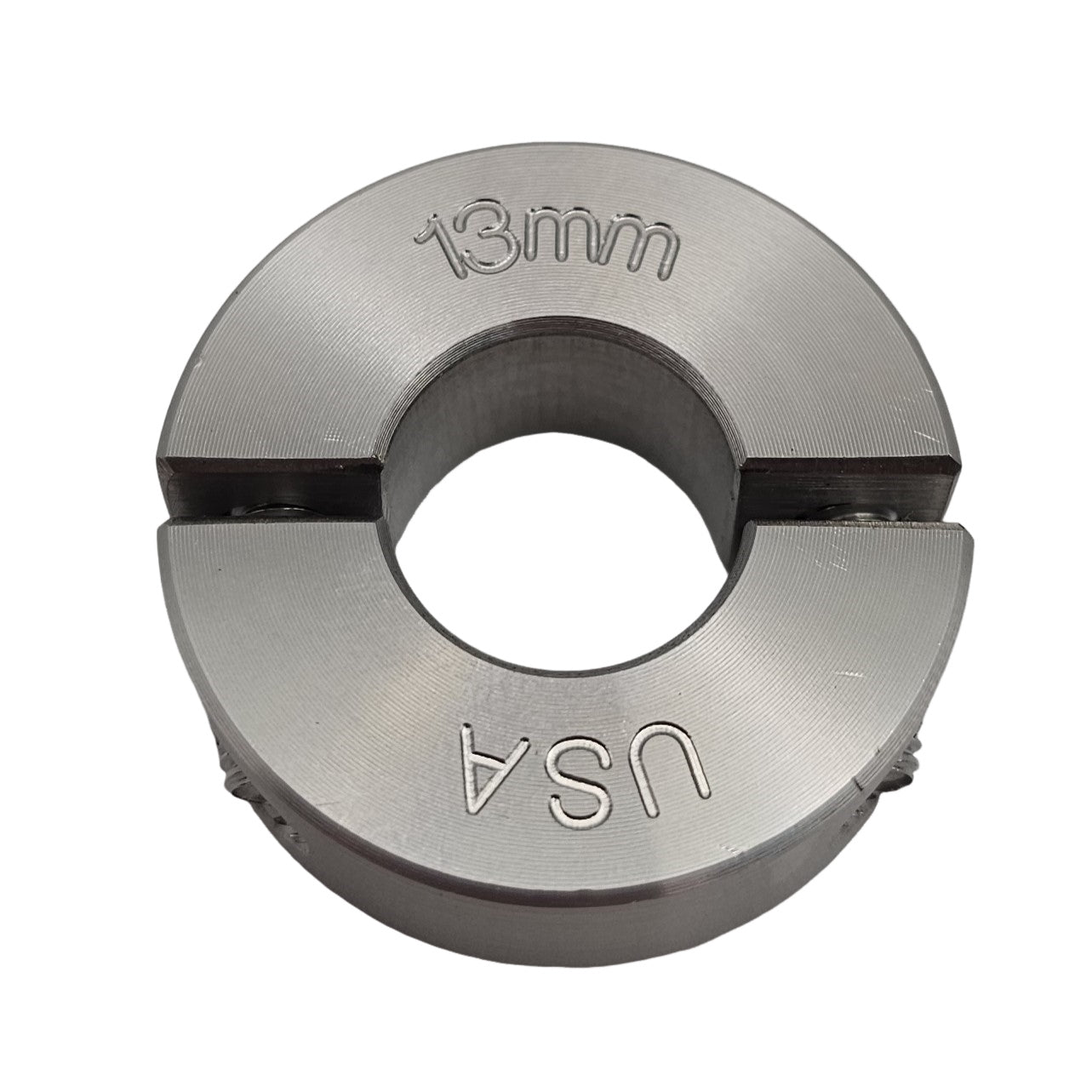 13mm Diameter - Clamping Two Piece Shaft Collar - 303 Stainless Steel