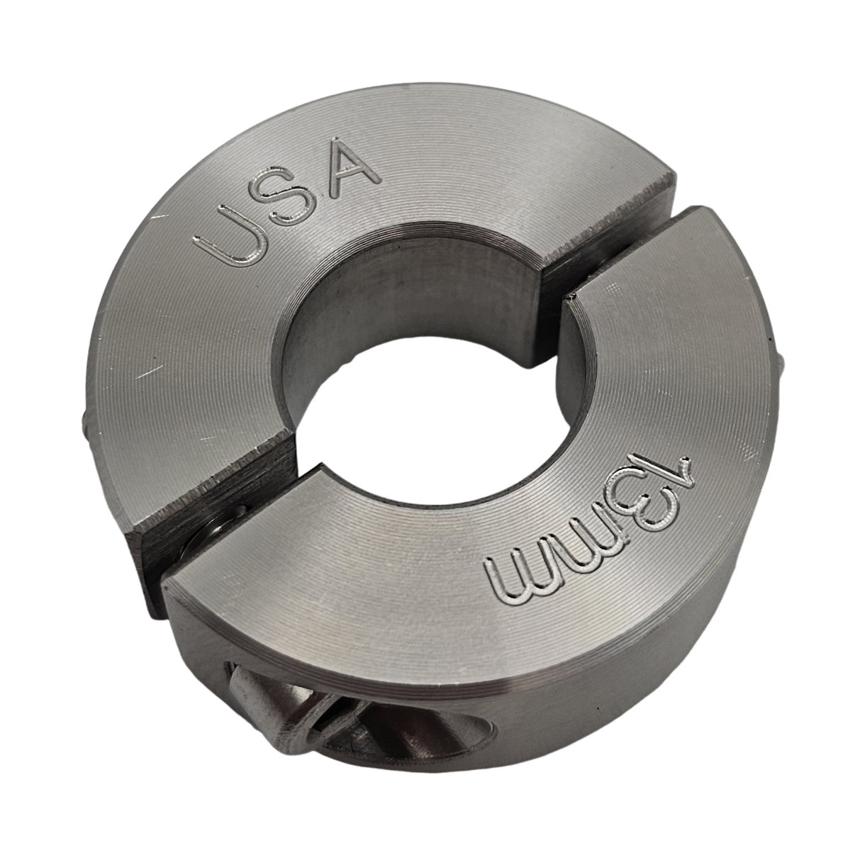 13mm Diameter - Clamping Two Piece Shaft Collar - 303 Stainless Steel