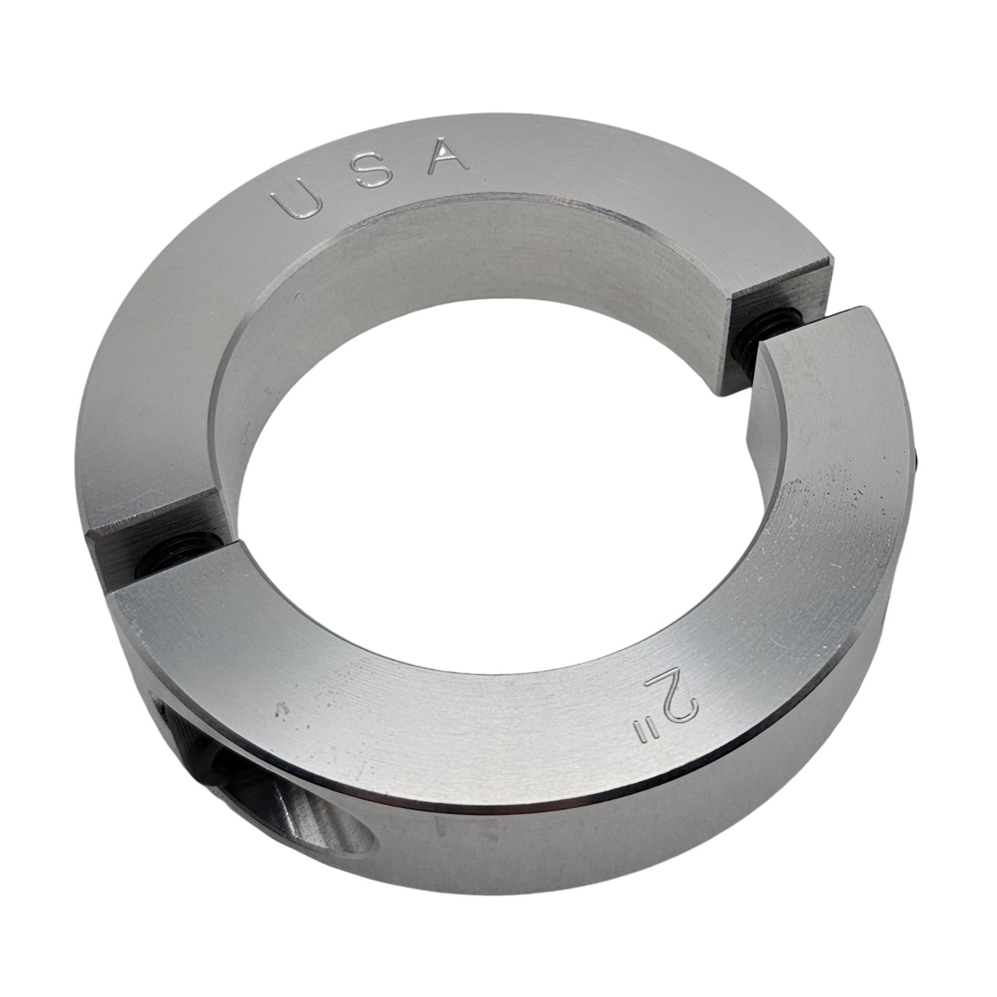 2.00" Diameter - Clamping Two Piece Shaft Collar - 2024 Aluminum