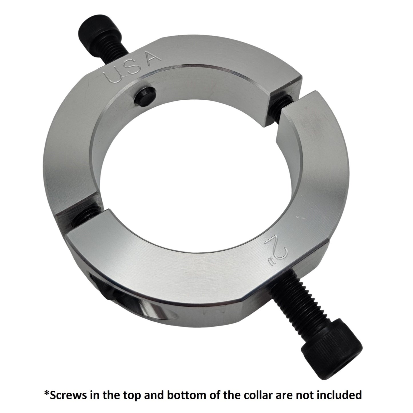 2.00" Diameter – Mountable Clamping Two Piece Shaft Collar – 2024 Aluminum