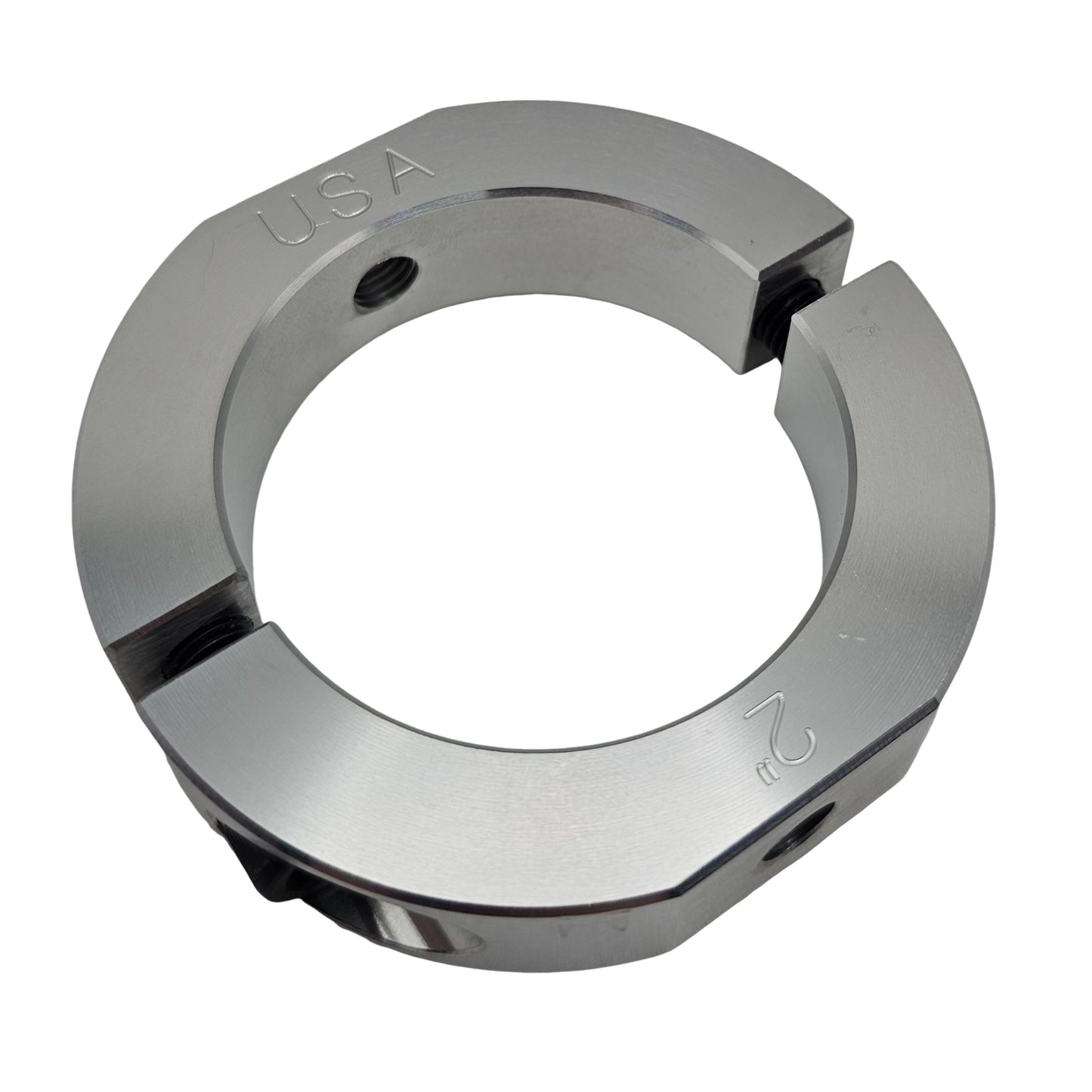 2.00" Diameter – Mountable Clamping Two Piece Shaft Collar – 2024 Aluminum