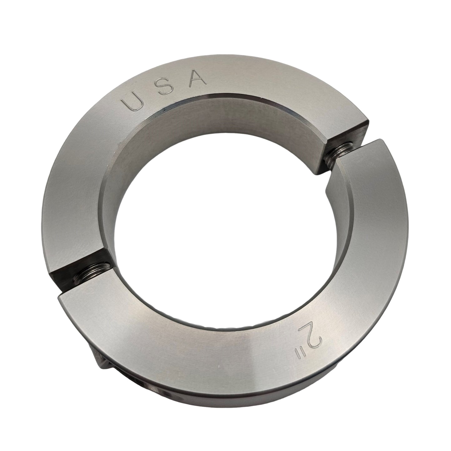 2.00" Diameter - Clamping Two Piece Shaft Collar - 303 Stainless Steel
