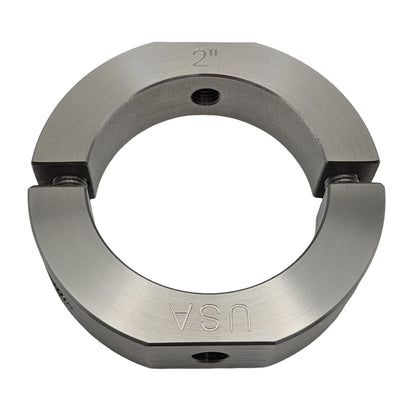 2.00" Diameter – Mountable Clamping Two Piece Shaft Collar - 303 Stainless Steel