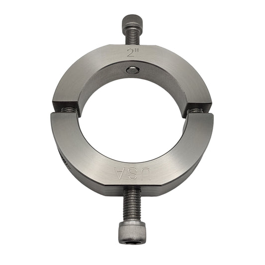 2.00" Diameter – Mountable Clamping Two Piece Shaft Collar - 303 Stainless Steel