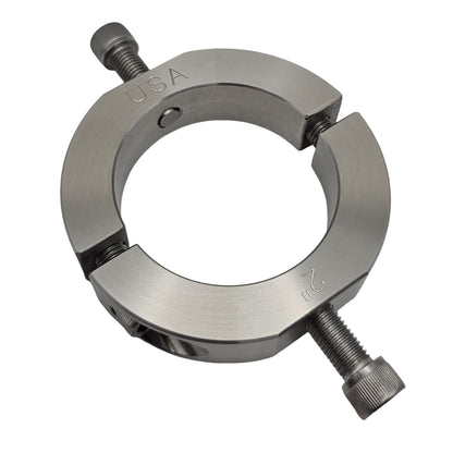 2.00" Diameter – Mountable Clamping Two Piece Shaft Collar - 303 Stainless Steel