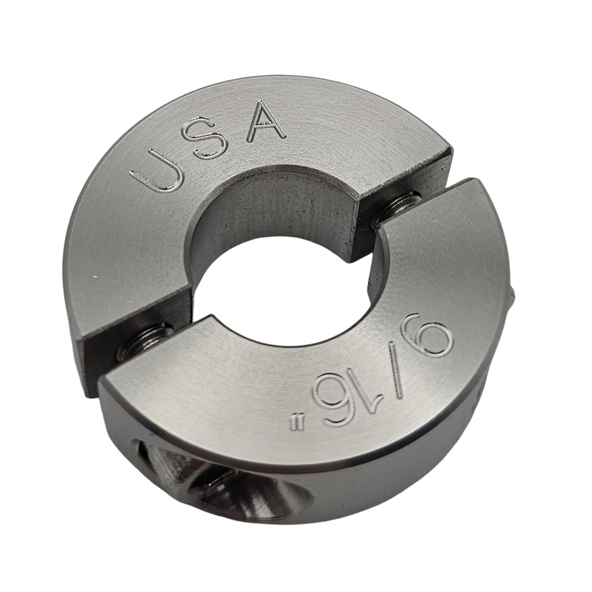 0.563" Diameter - Clamping Two Piece Shaft Collar - 303 Stainless Steel