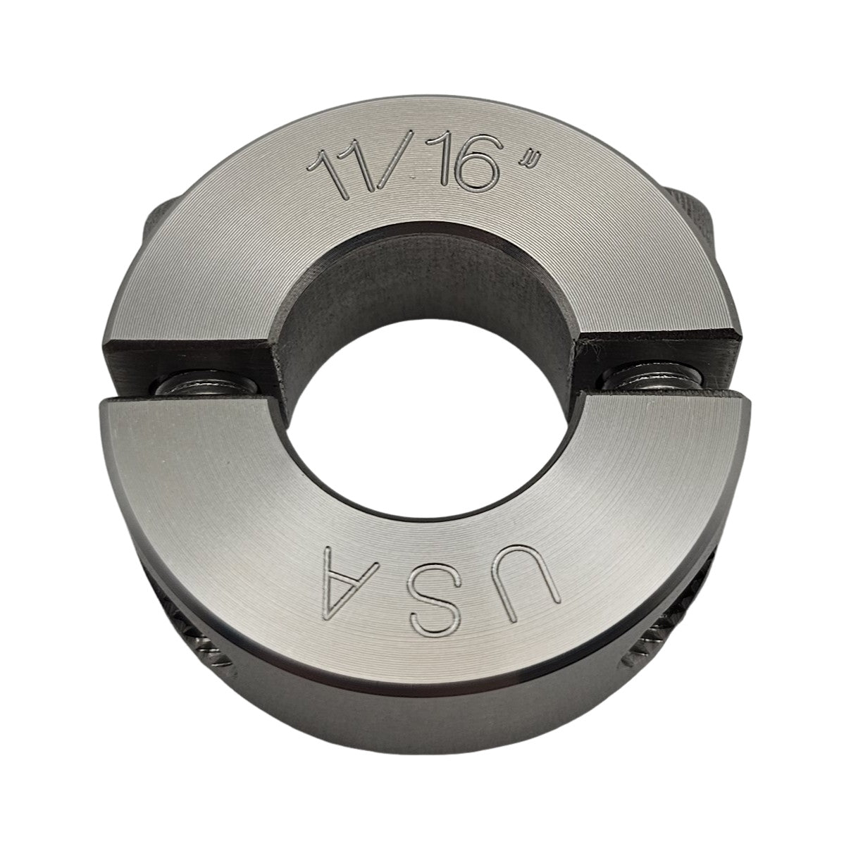 0.688" Diameter - Clamping Two Piece Shaft Collar - 303 Stainless Steel