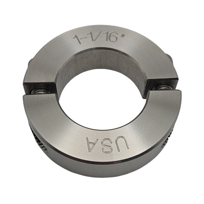 1.063" Diameter - Clamping Two Piece Shaft Collar - 303 Stainless Steel
