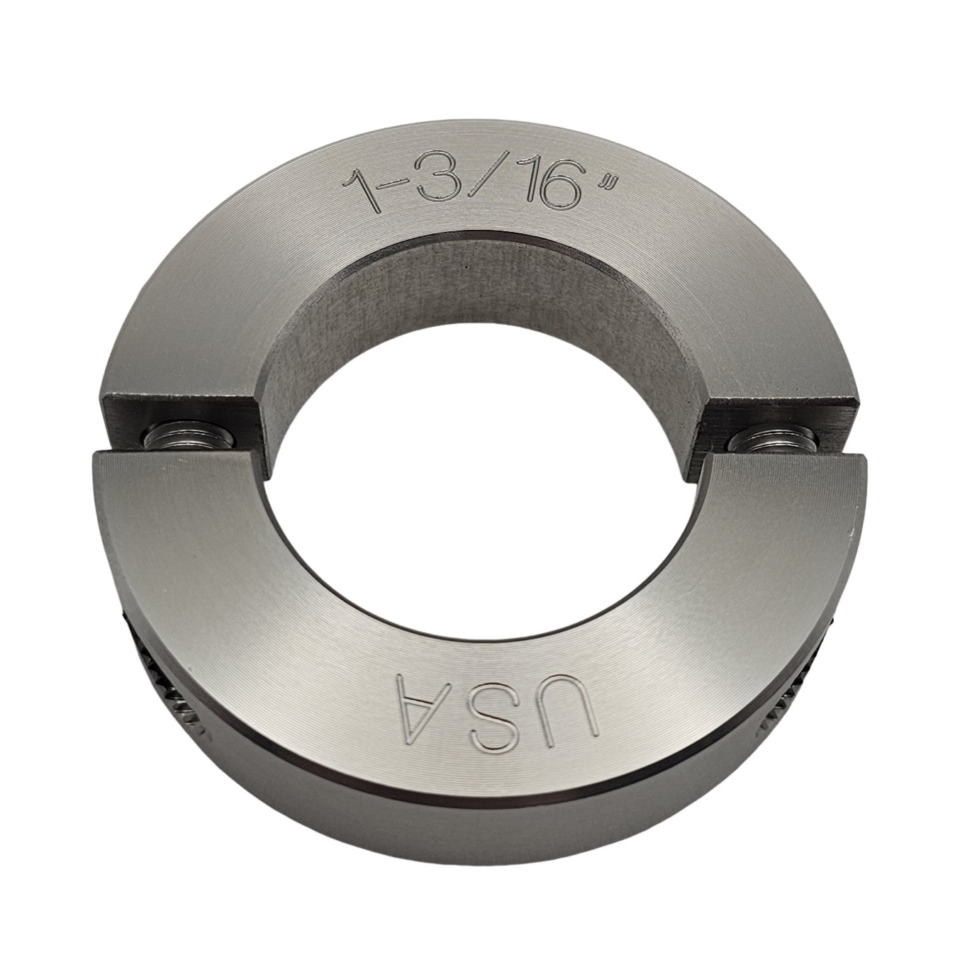 1.188" Diameter - Clamping Two Piece Shaft Collar - 303 Stainless Steel
