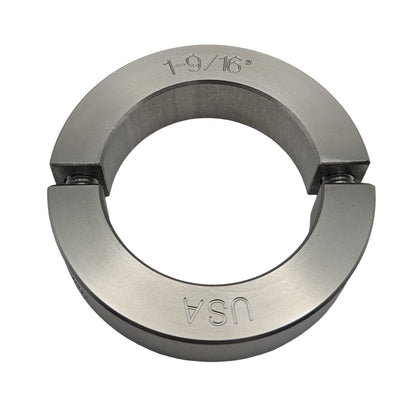 1.563" Diameter - Clamping Two Piece Shaft Collar - 303 Stainless Steel