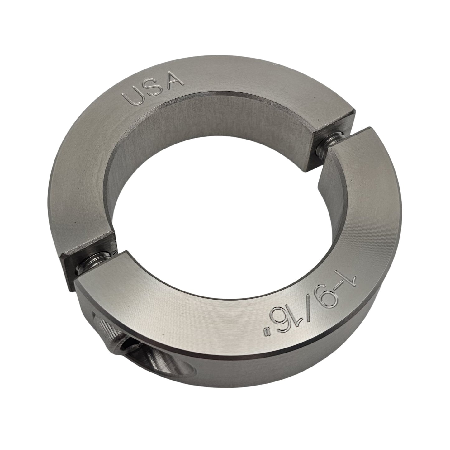 1.563" Diameter - Clamping Two Piece Shaft Collar - 303 Stainless Steel