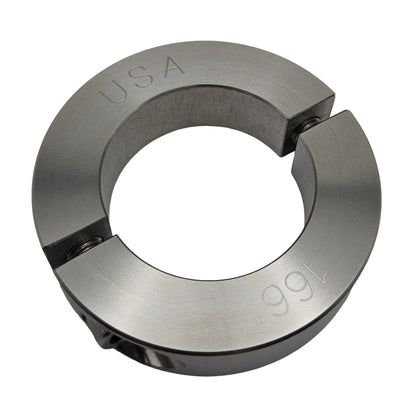 1.66" Diameter - Clamping Two Piece Shaft Collar - 303 Stainless Steel