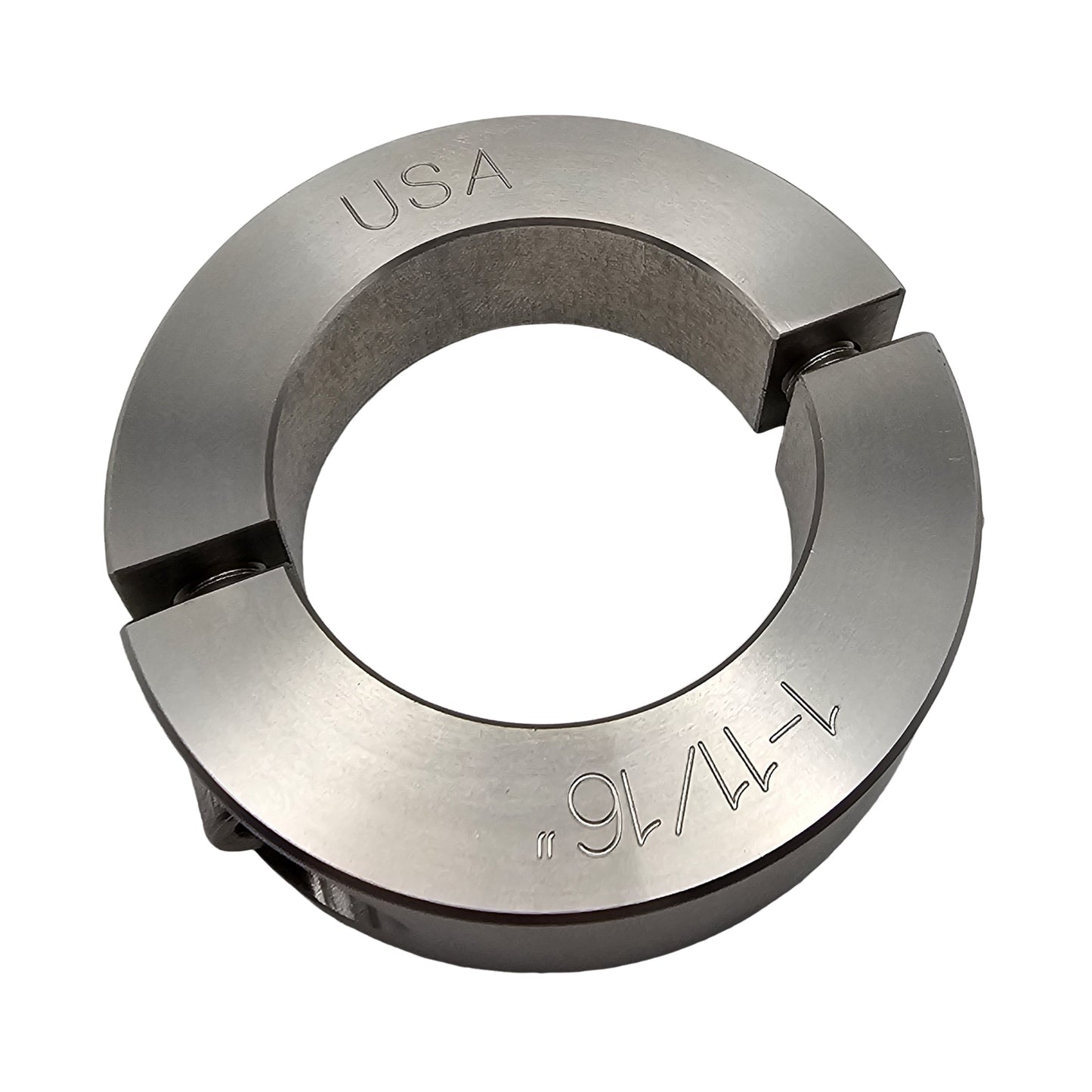 1.688" Diameter - Clamping Two Piece Shaft Collar - 303 Stainless Steel