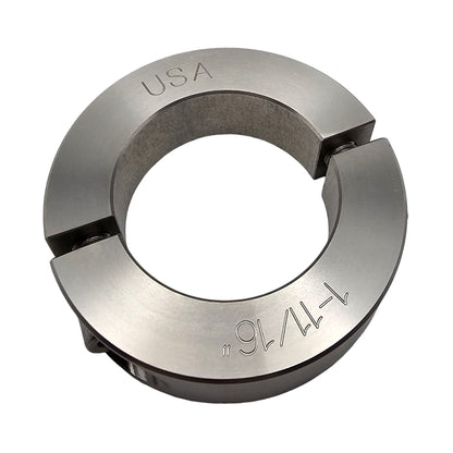 1.688" Diameter - Clamping Two Piece Shaft Collar - 303 Stainless Steel