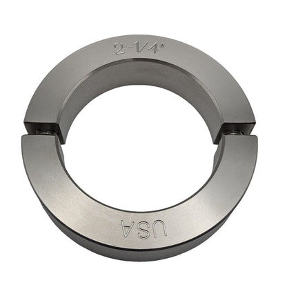 2.25" Diameter - Clamping Two Piece Shaft Collar - 303 Stainless Steel