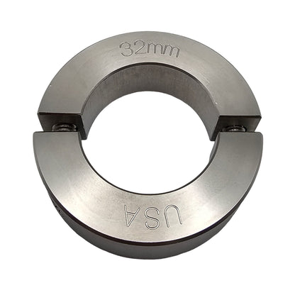 32mm Diameter - Clamping Two Piece Shaft Collar - 303 Stainless Steel