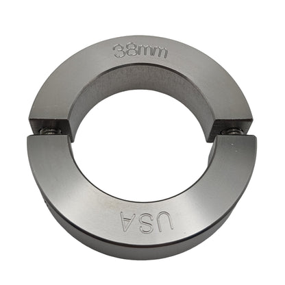 38mm Diameter - Clamping Two Piece Shaft Collar - 303 Stainless Steel