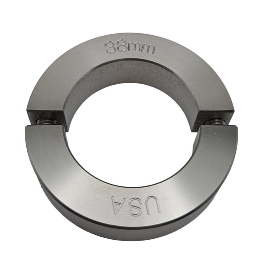 38mm Diameter - Clamping Two Piece Shaft Collar - 303 Stainless Steel