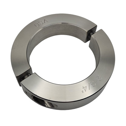 2.750" Diameter - Clamping Two Piece Shaft Collar - 316 Stainless Steel