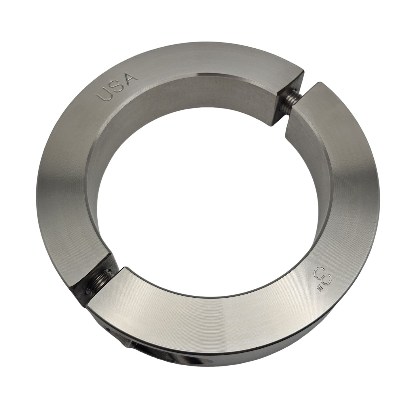 3.000" Diameter - Clamping Two Piece Shaft Collar - 316 Stainless Steel