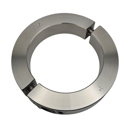 3.000" Diameter - Clamping Two Piece Shaft Collar - 316 Stainless Steel