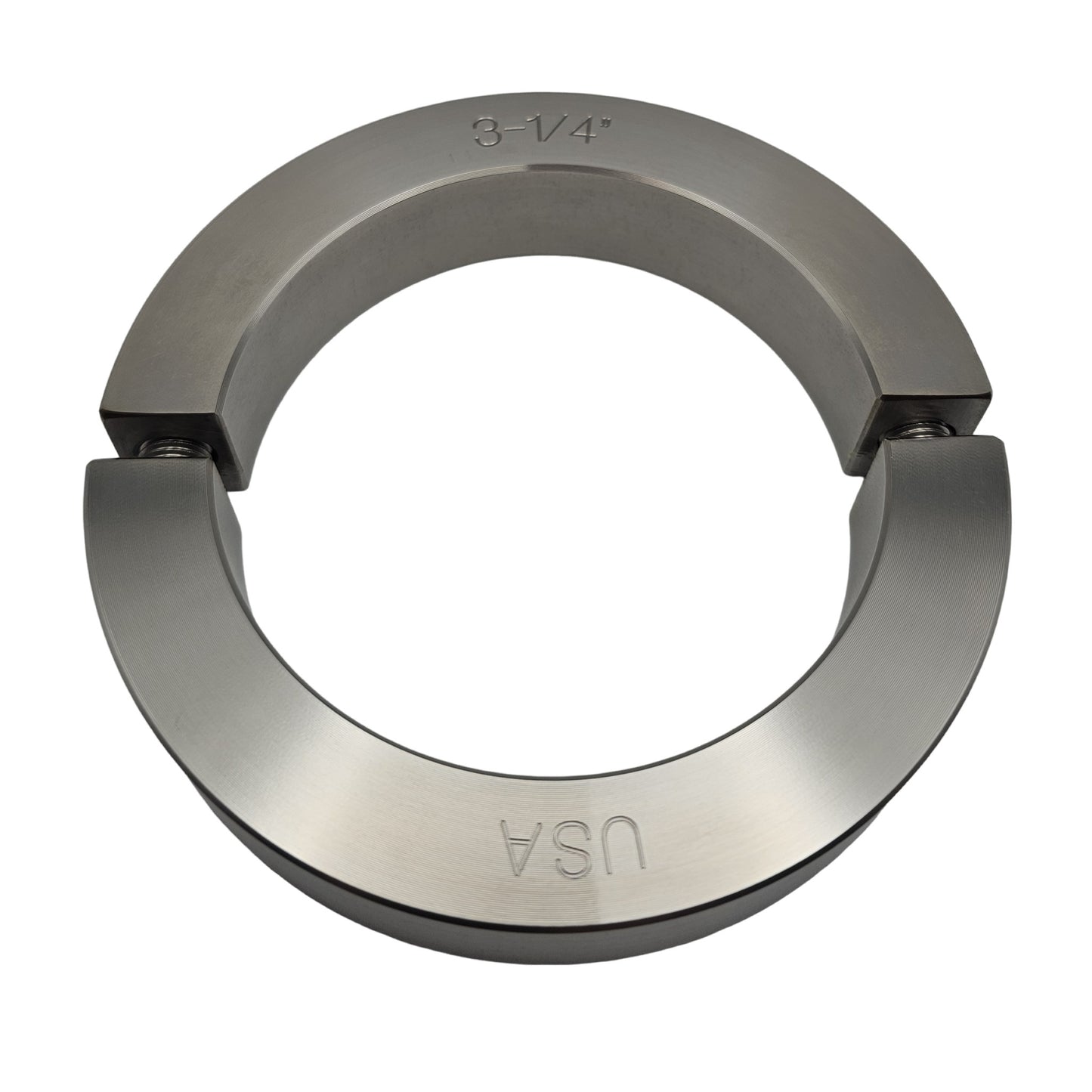 3.250" Diameter - Clamping Two Piece Shaft Collar - 316 Stainless Steel