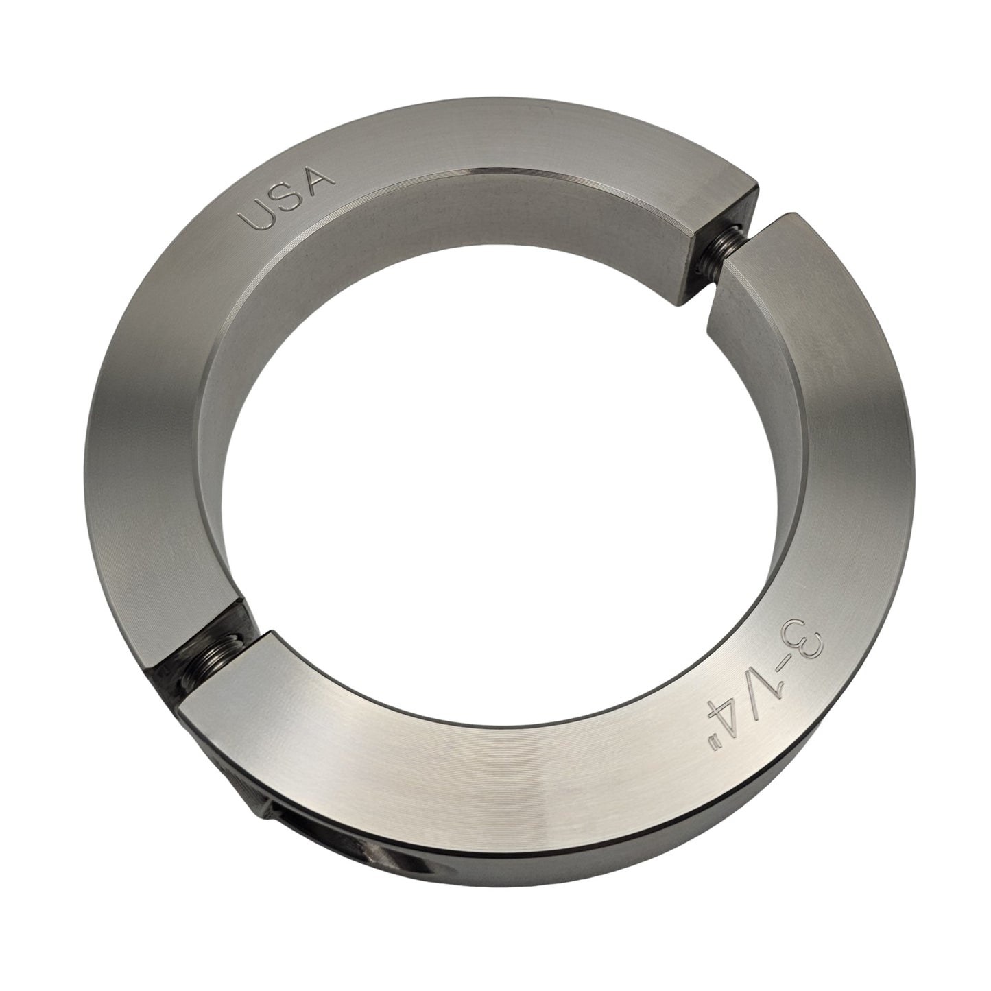 3.250" Diameter - Clamping Two Piece Shaft Collar - 316 Stainless Steel