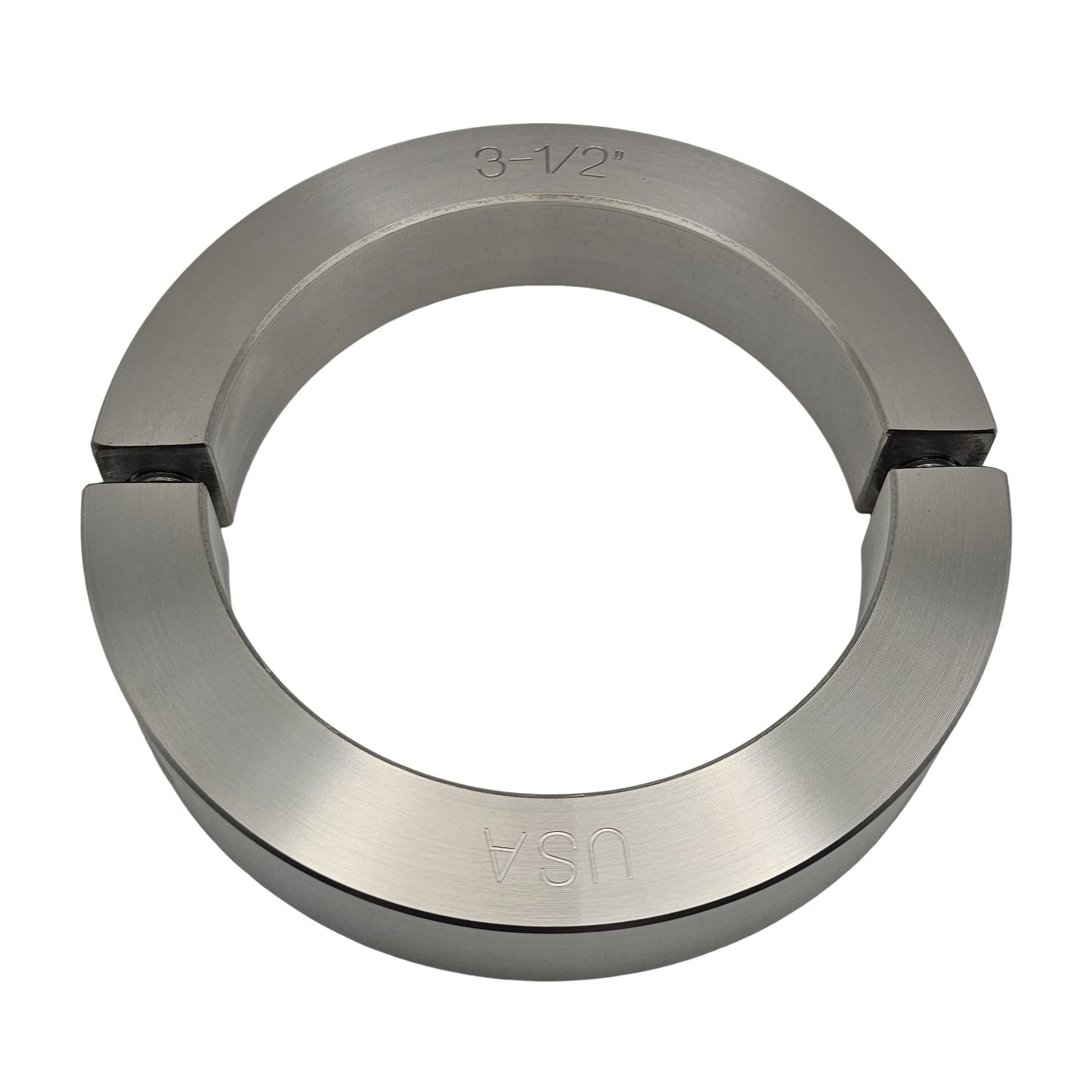 3.500" Diameter - Clamping Two Piece Shaft Collar - 316 Stainless Steel