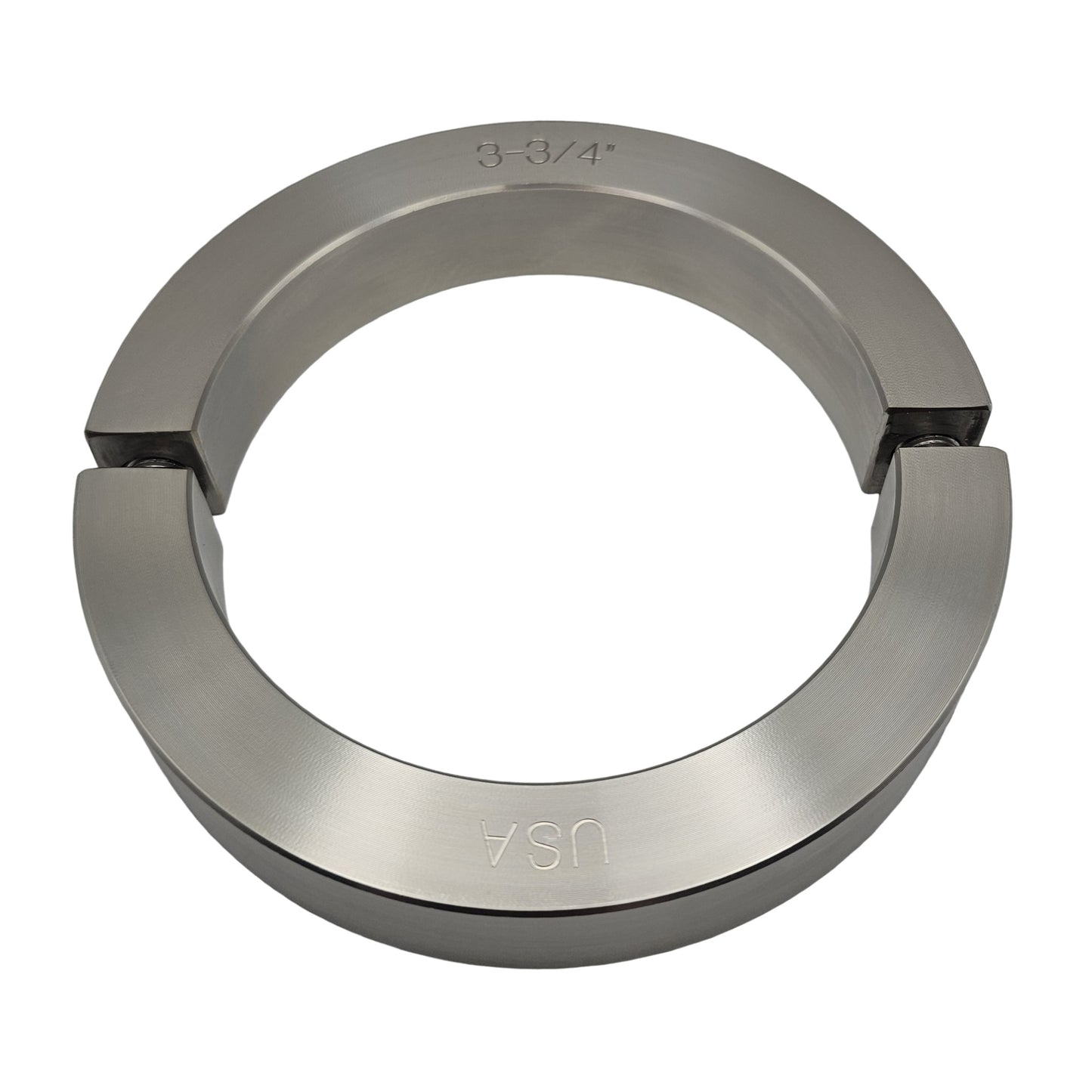 3.750" Diameter - Clamping Two Piece Shaft Collar - 316 Stainless Steel