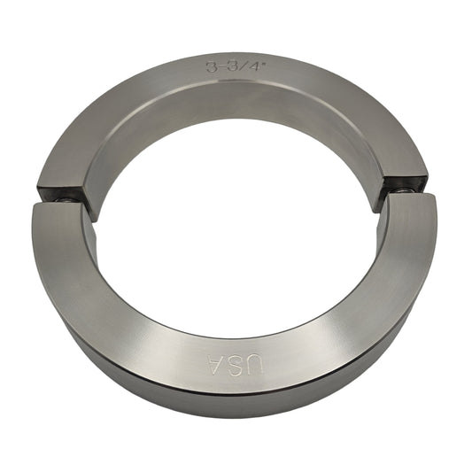 3.750" Diameter - Clamping Two Piece Shaft Collar - 316 Stainless Steel