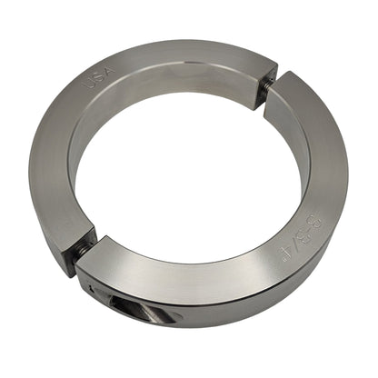 3.750" Diameter - Clamping Two Piece Shaft Collar - 316 Stainless Steel
