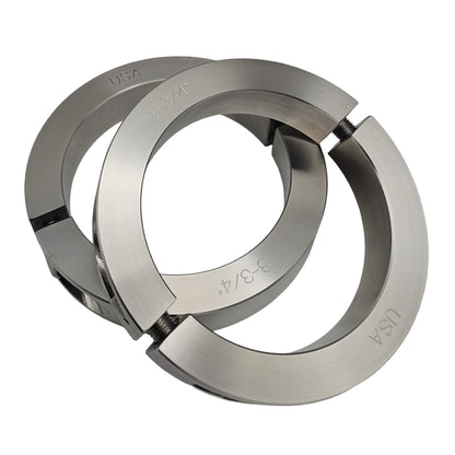 3.750" Diameter - Clamping Two Piece Shaft Collar - 316 Stainless Steel