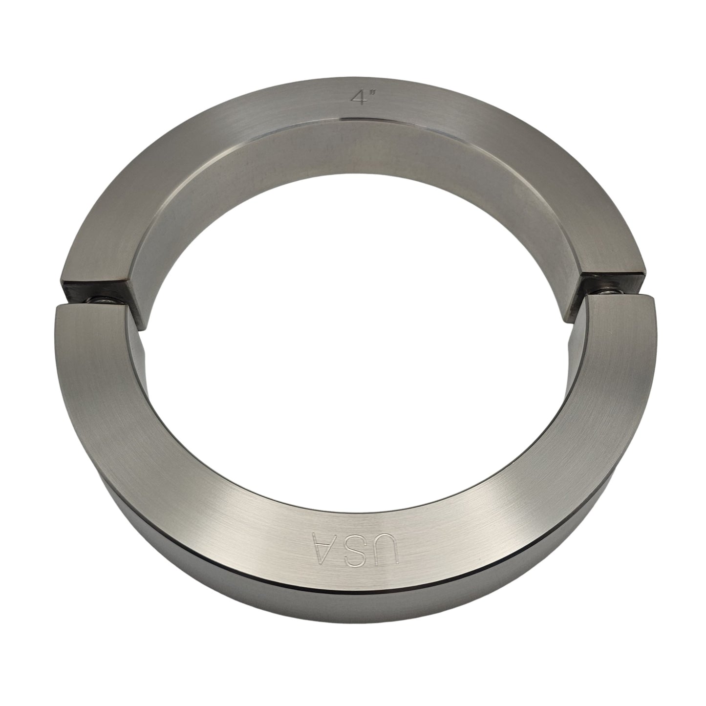 4.000" Diameter - Clamping Two Piece Shaft Collar - 316 Stainless Steel