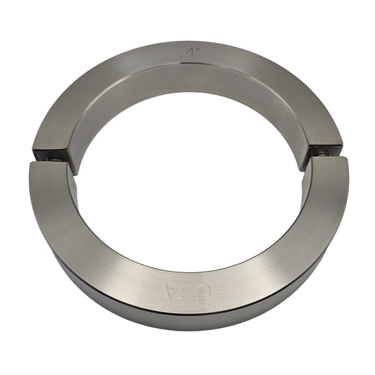 4.000" Diameter - Clamping Two Piece Shaft Collar - 316 Stainless Steel