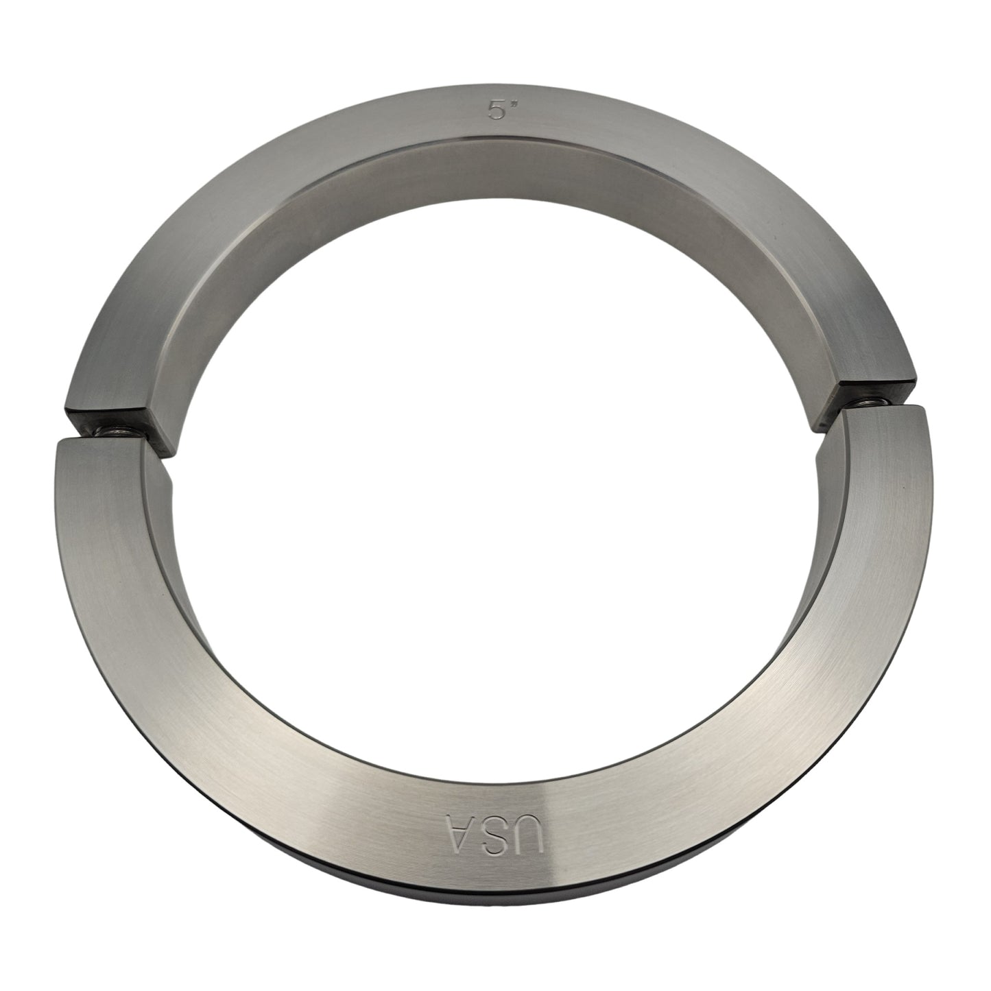 5.000" Diameter - Clamping Two Piece Shaft Collar - 316 Stainless Steel