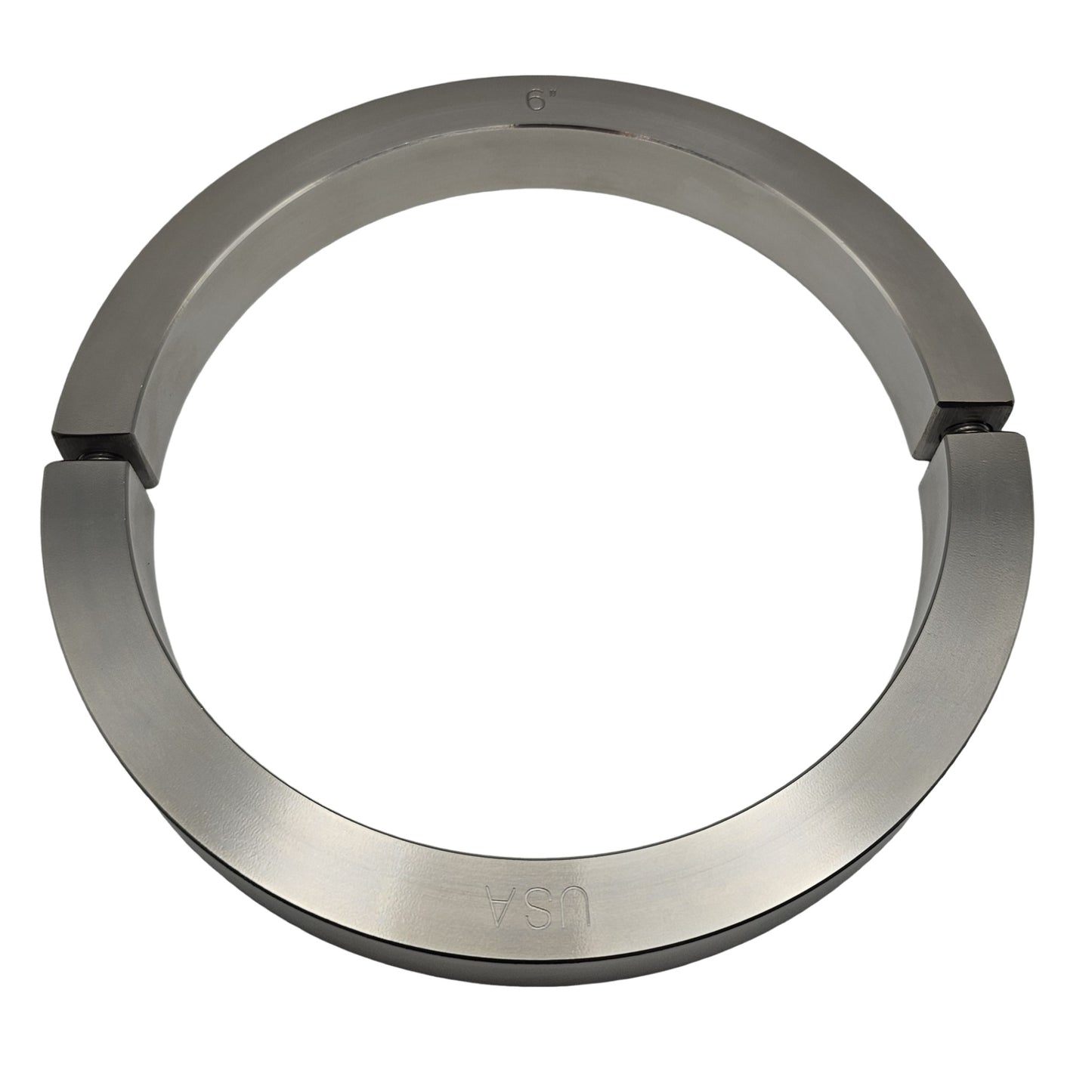 6.000" Diameter - Clamping Two Piece Shaft Collar - 316 Stainless Steel