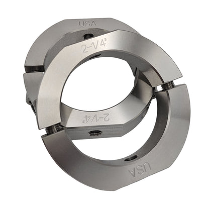 2.25" Diameter – Mountable Clamping Two Piece Shaft Collar - 303 Stainless Steel