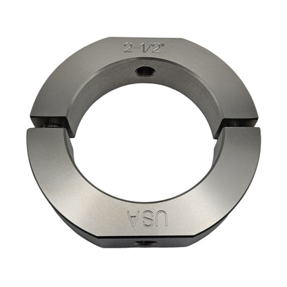 2.50" Diameter – Mountable Clamping Two Piece Shaft Collar - 303 Stainless Steel
