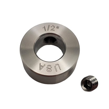0.50" Diameter - Set Screw Shaft Collar - 303 Stainless Steel